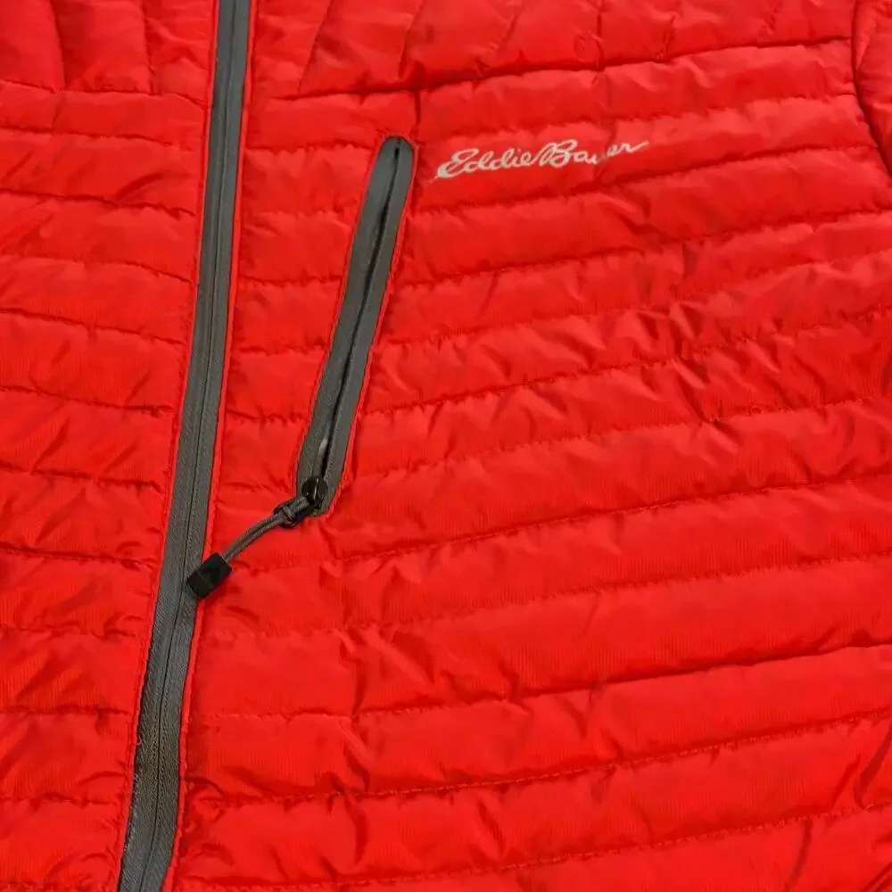 Eddie Bauer MicroTherm StormDown Jacket First Ascent Goose Down L Orange